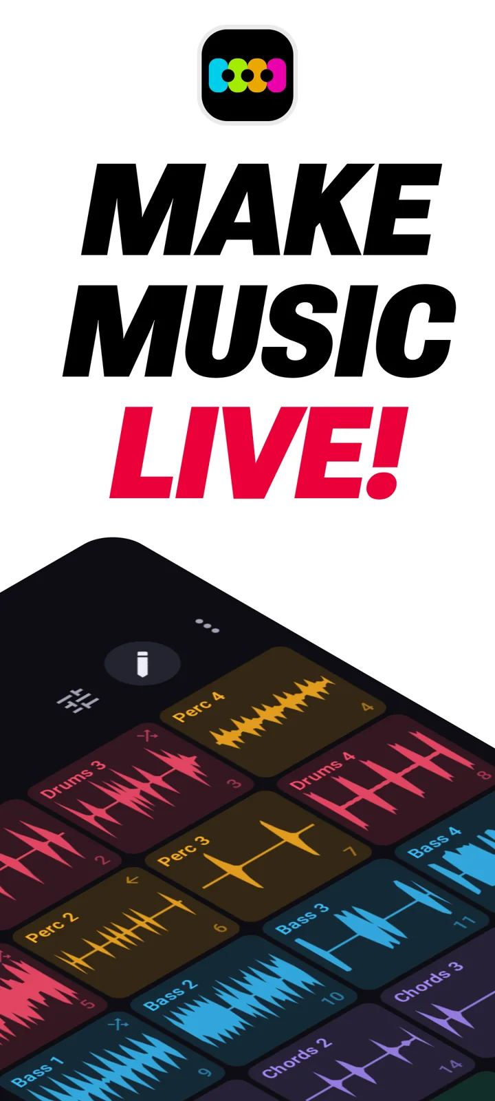 Make music live with Loop Pads 24