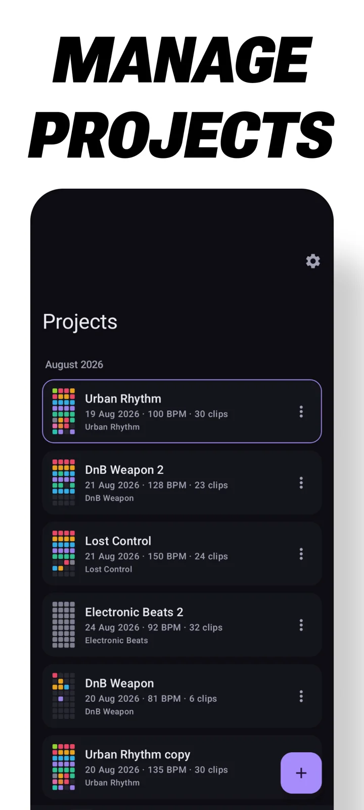 Keep the music running — Android app screenshot